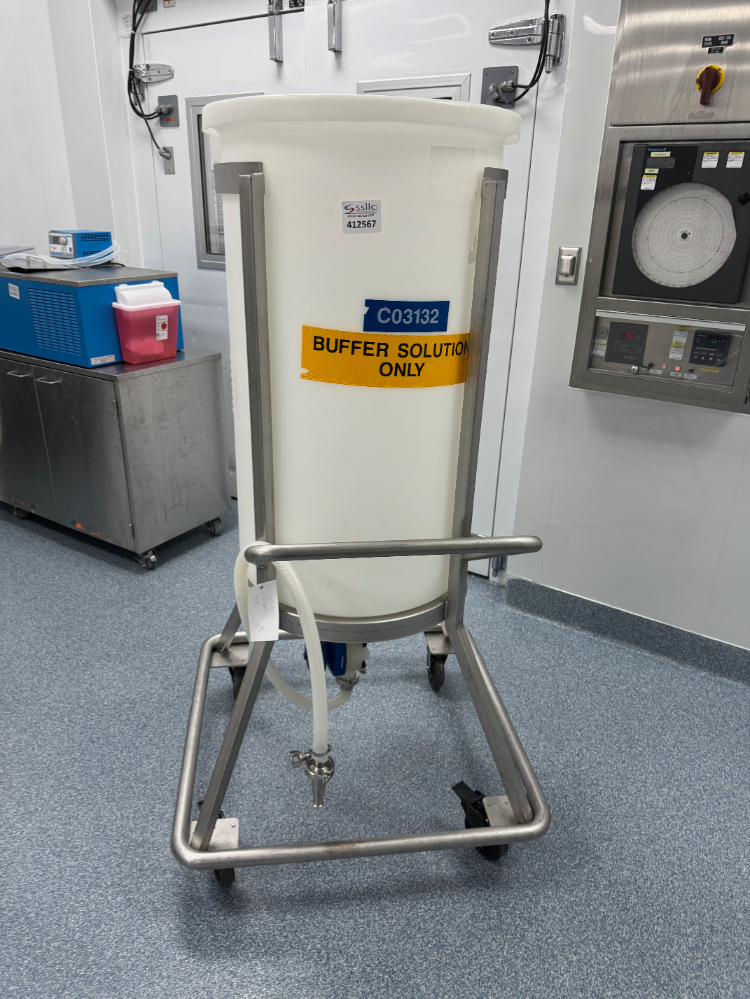 Image of 200 Liter Plastic Buffer Tank w/ Cart